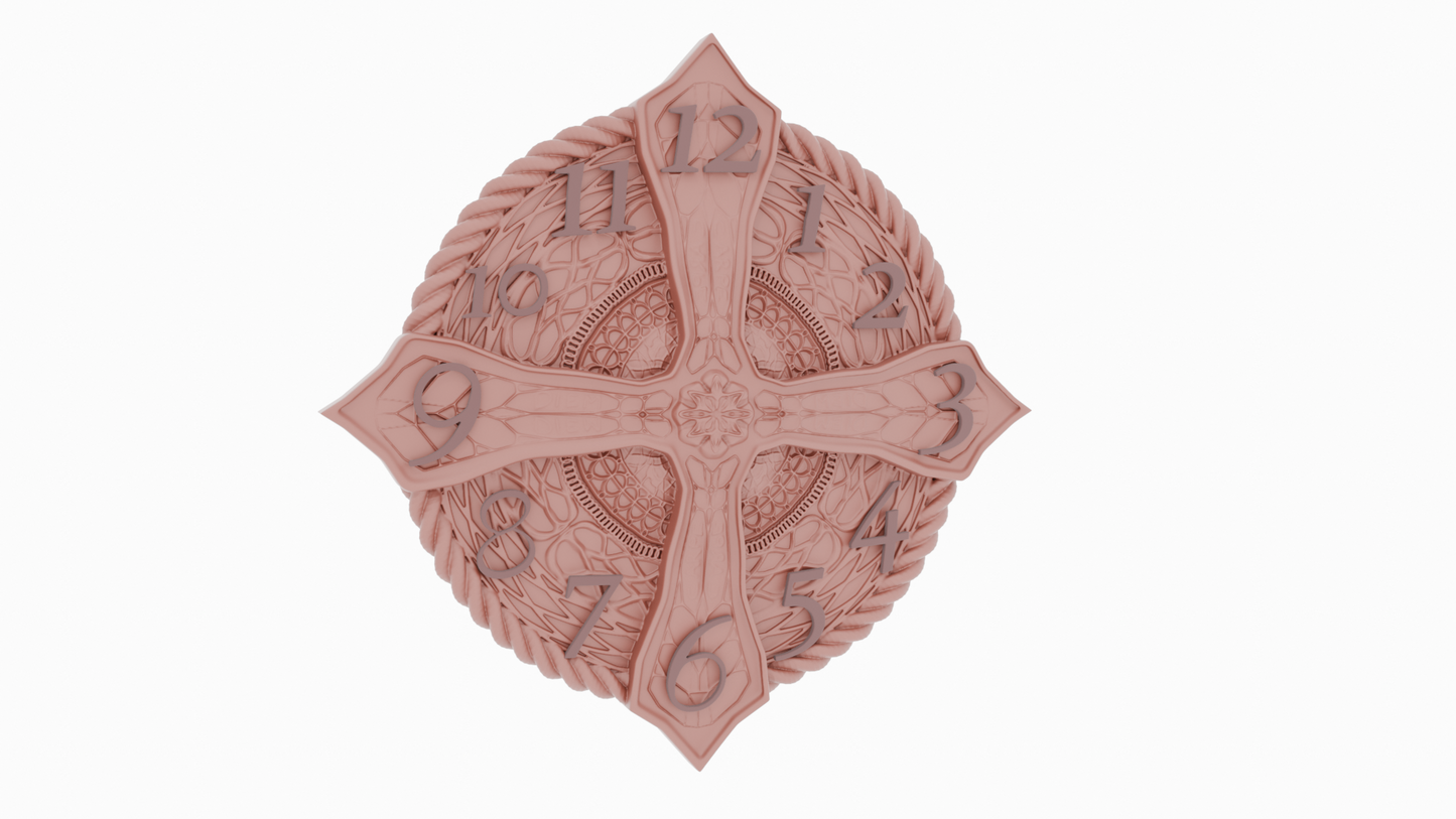 Shield Clock STL FILE.