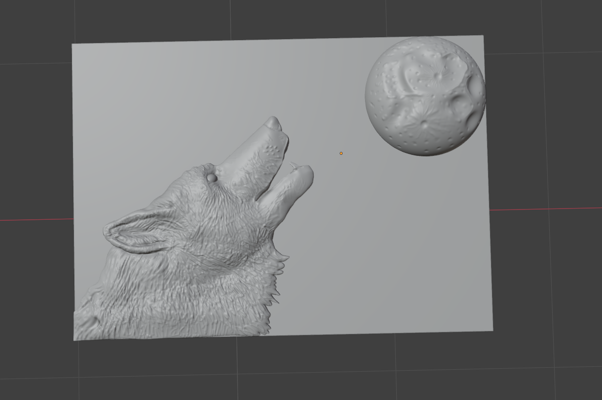 Wolf STL File. JUST THE FILE.