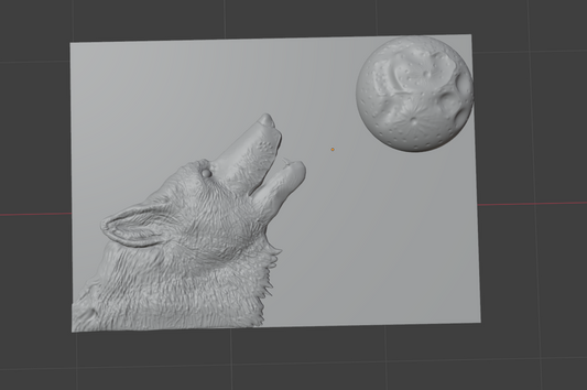 Wolf STL File. JUST THE FILE.