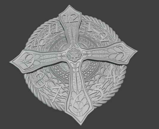 Shield Clock STL FILE.
